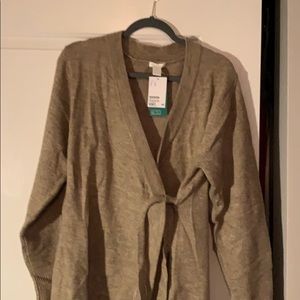 H&M Maternity wrap sweater